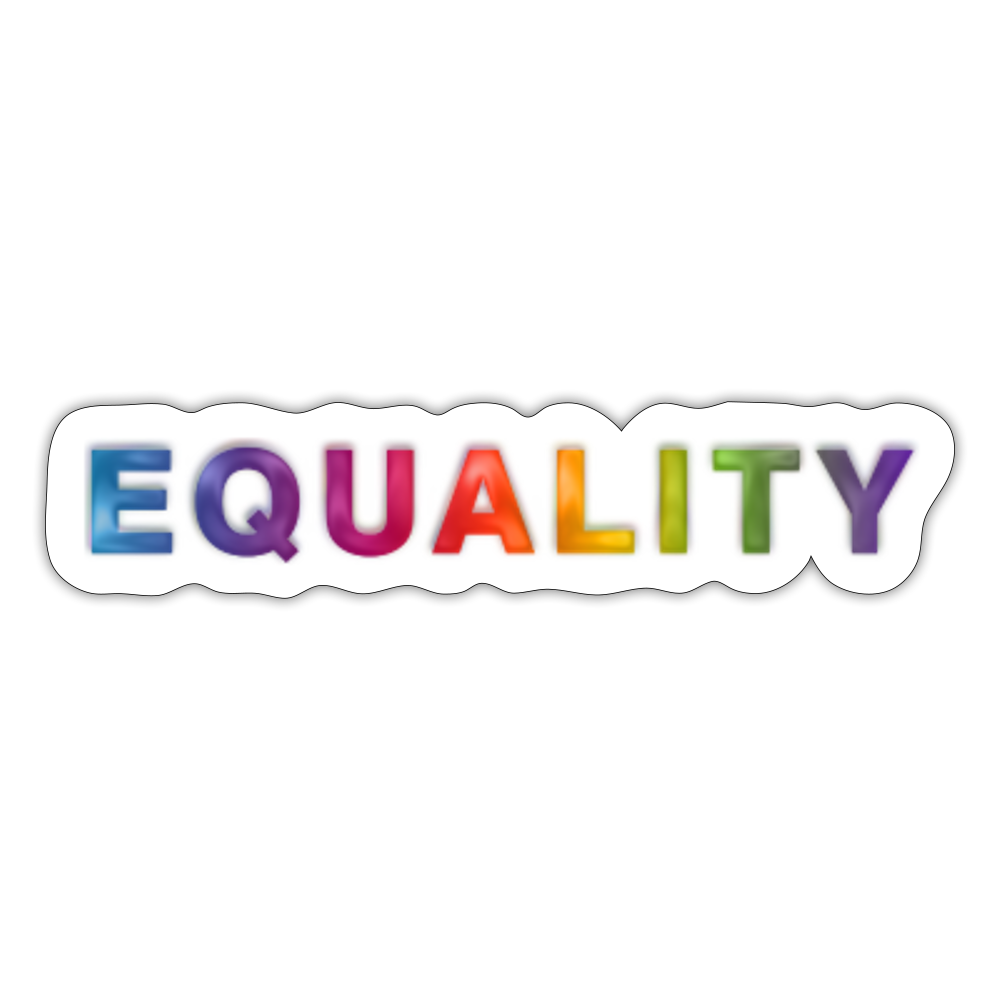 Equality Sticker - white matte