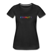 Load image into Gallery viewer, Women’s Equality Organic T-Shirt (Black) - black
