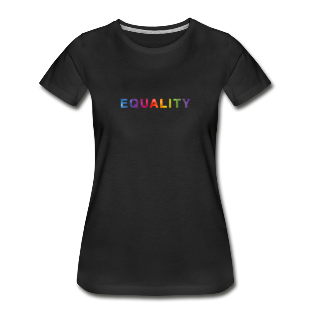 Women’s Equality Organic T-Shirt (Black) - black