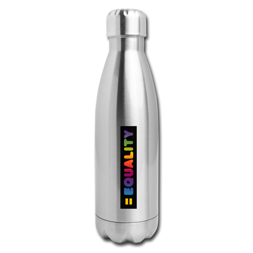 = Equality Insulated Stainless Steel Water Bottle - silver