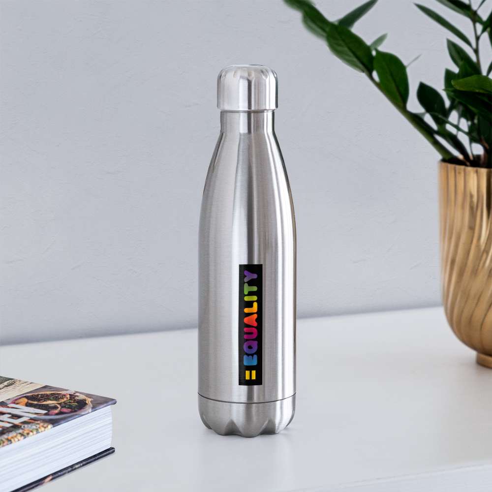 = Equality Insulated Stainless Steel Water Bottle - silver