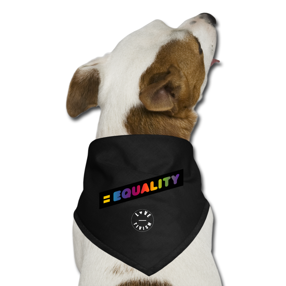 Equality Dog Bandana - black